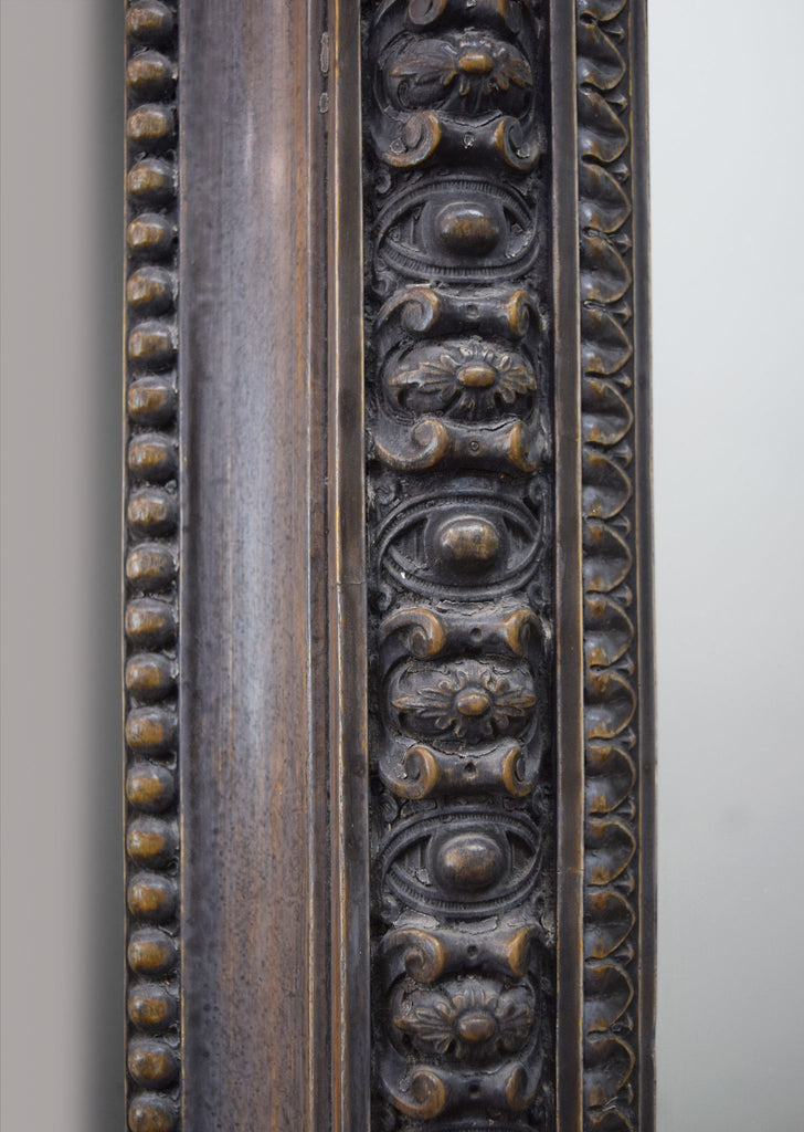 Large English Overmantel Mirror