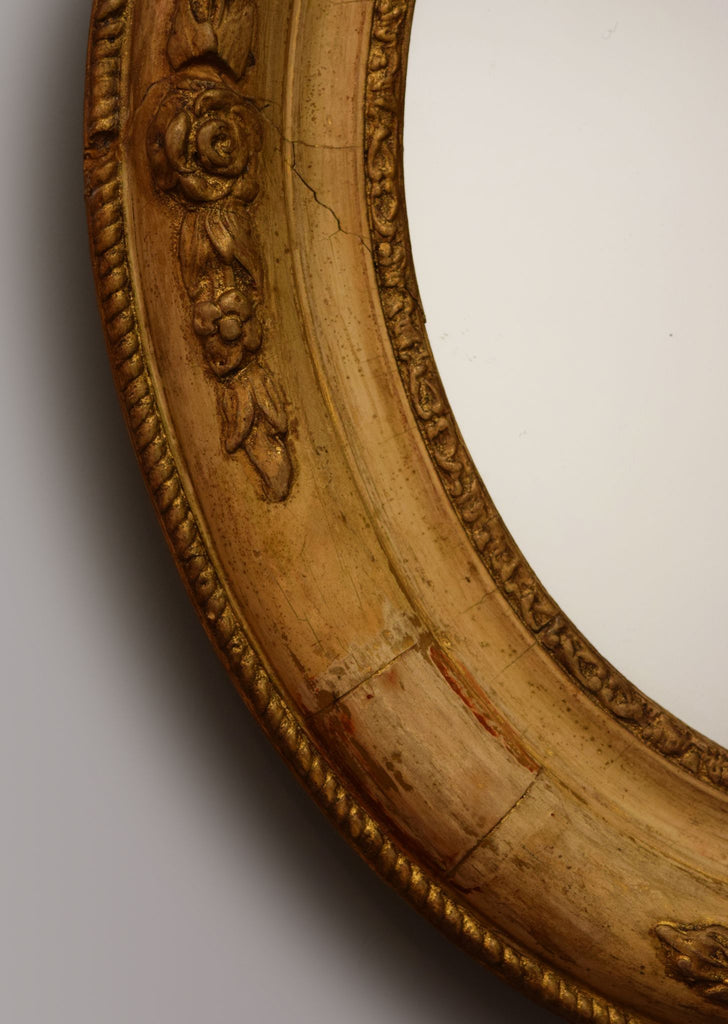 Oval Gilt Mirror
