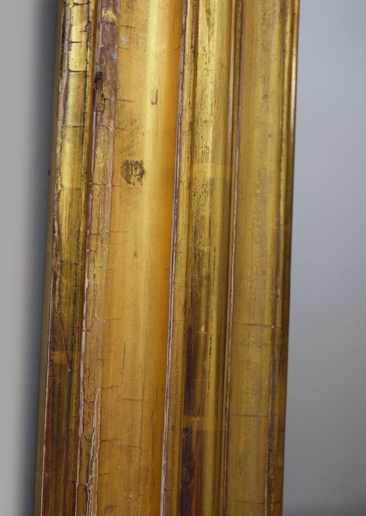 Large Early 19th Century English Gilt Overmantel Mirror