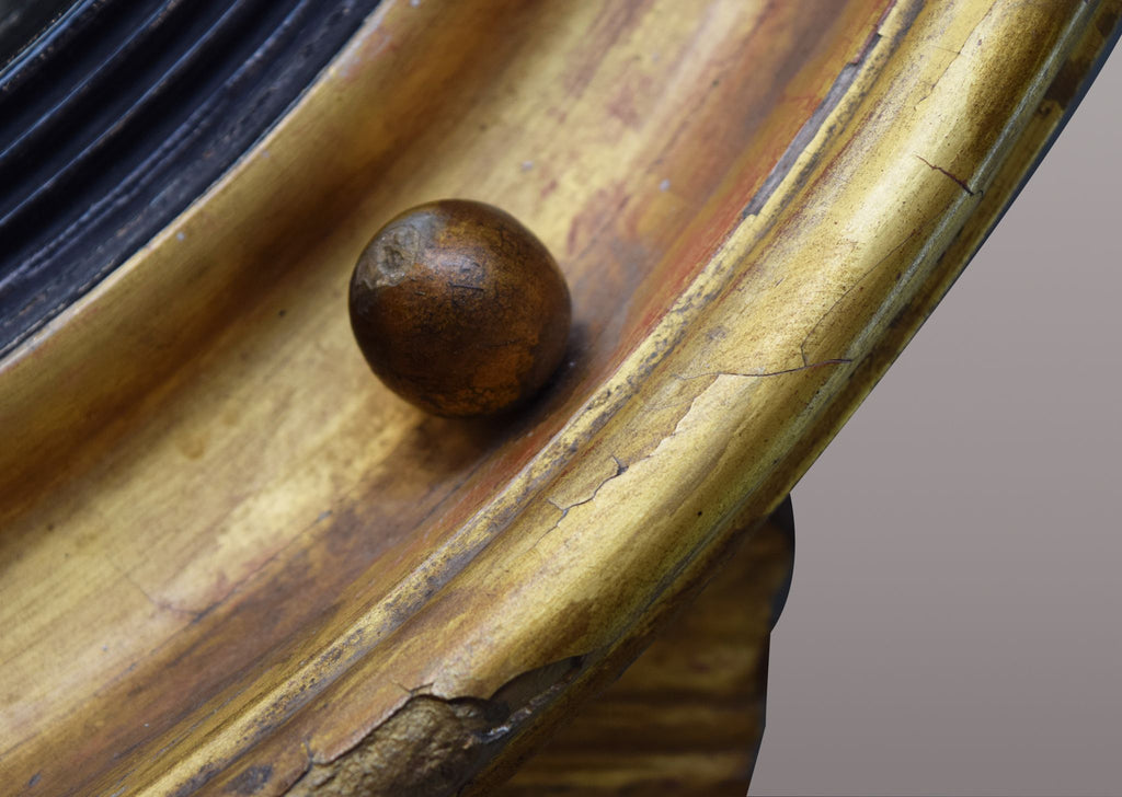 Regency Gilt Convex Mirror