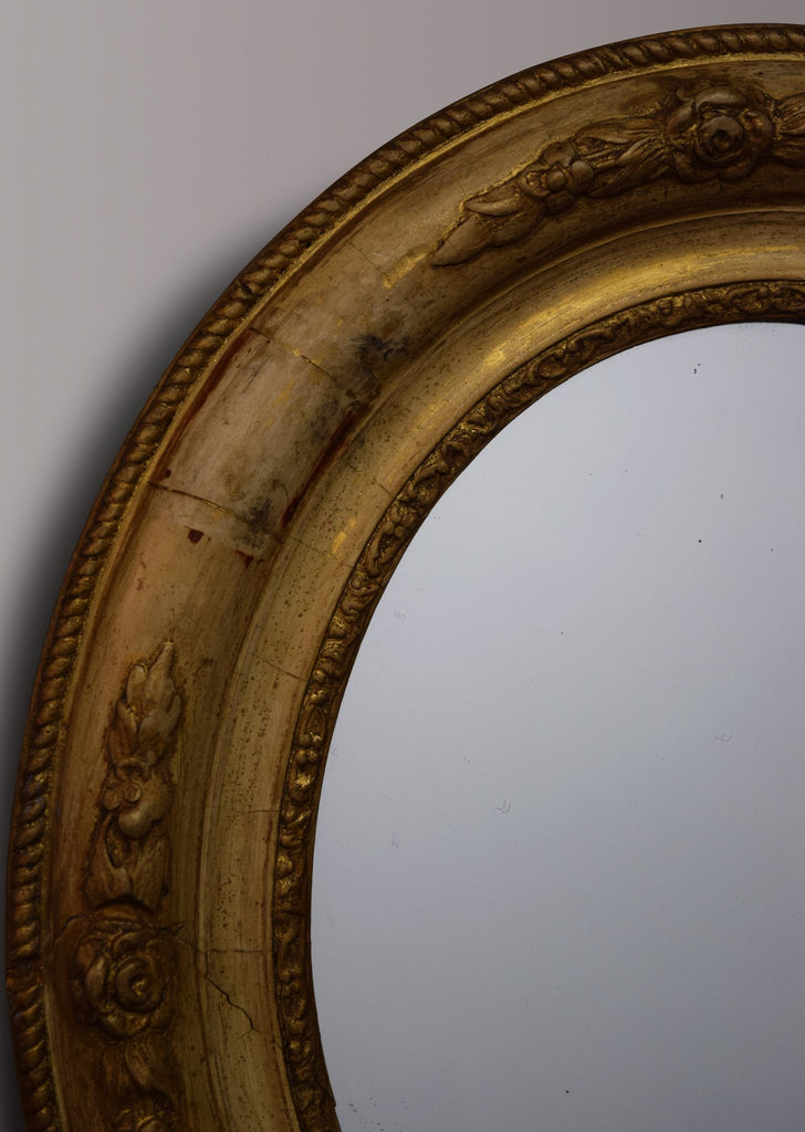 Oval Gilt Mirror
