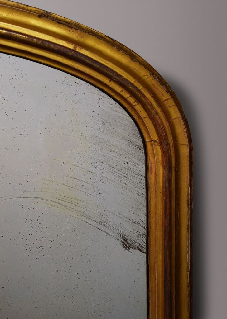 Large Gilt Overmantel Mirror