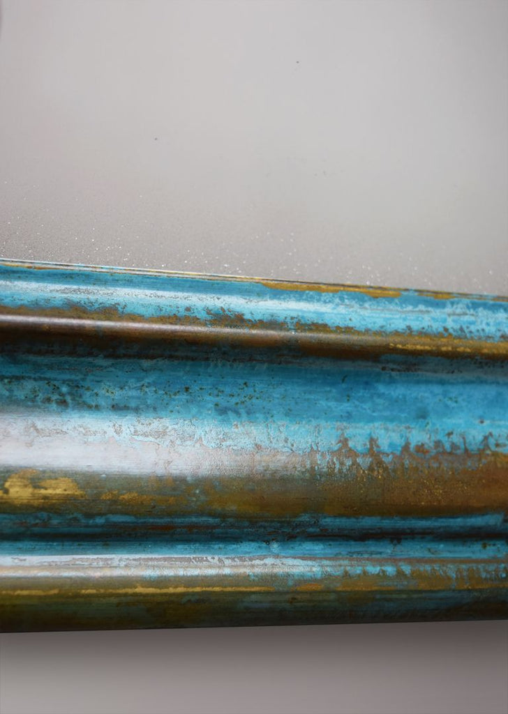 Brass Verdigris Mirror