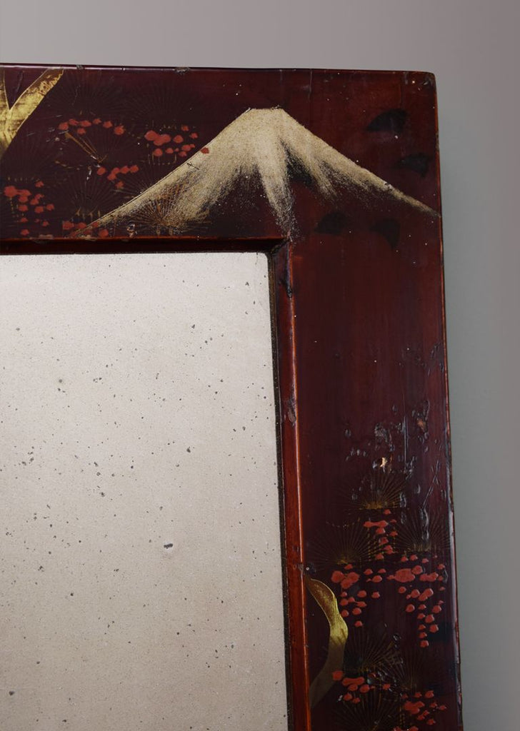 Pair of Oriental Lacquer Mirrors