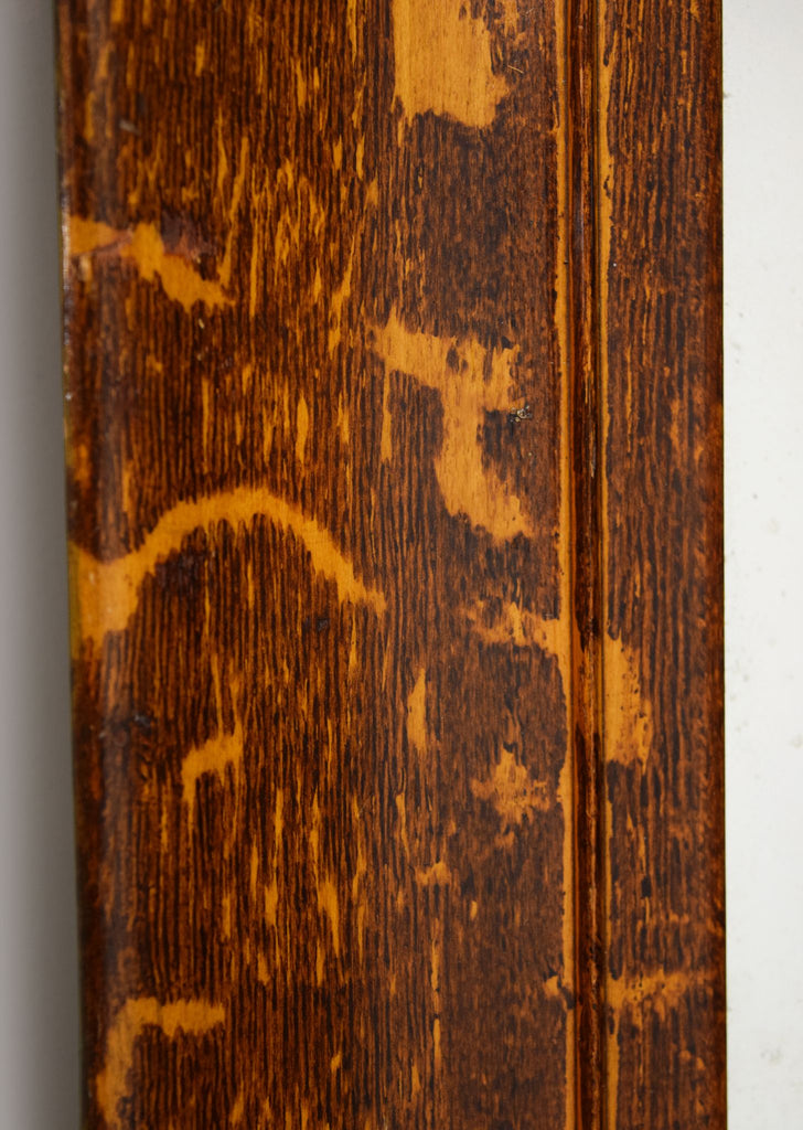 Faux Oak Grained Mirror
