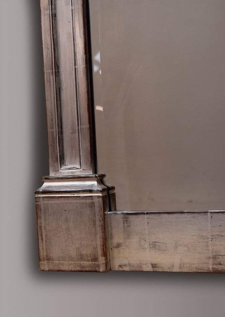 Huge Silver Gilt Overmantel Mirror