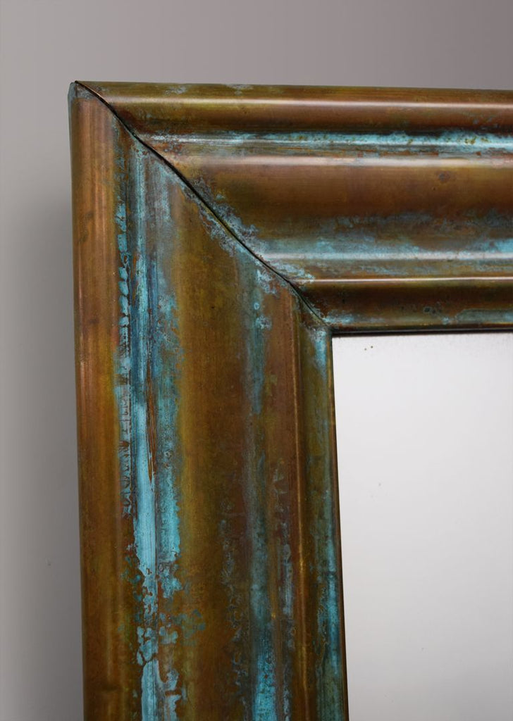 Brass Verdigris Mirror