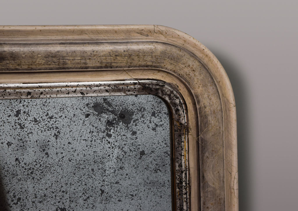 French Silver Gilt Mirror