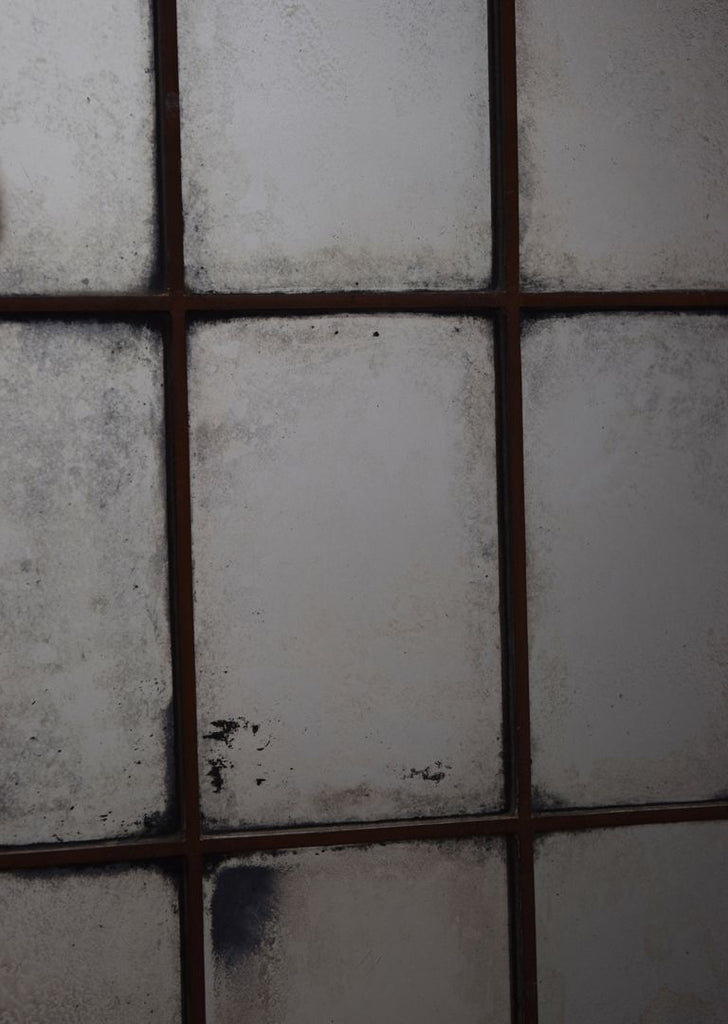 Arts & Crafts Brass Window Mirror