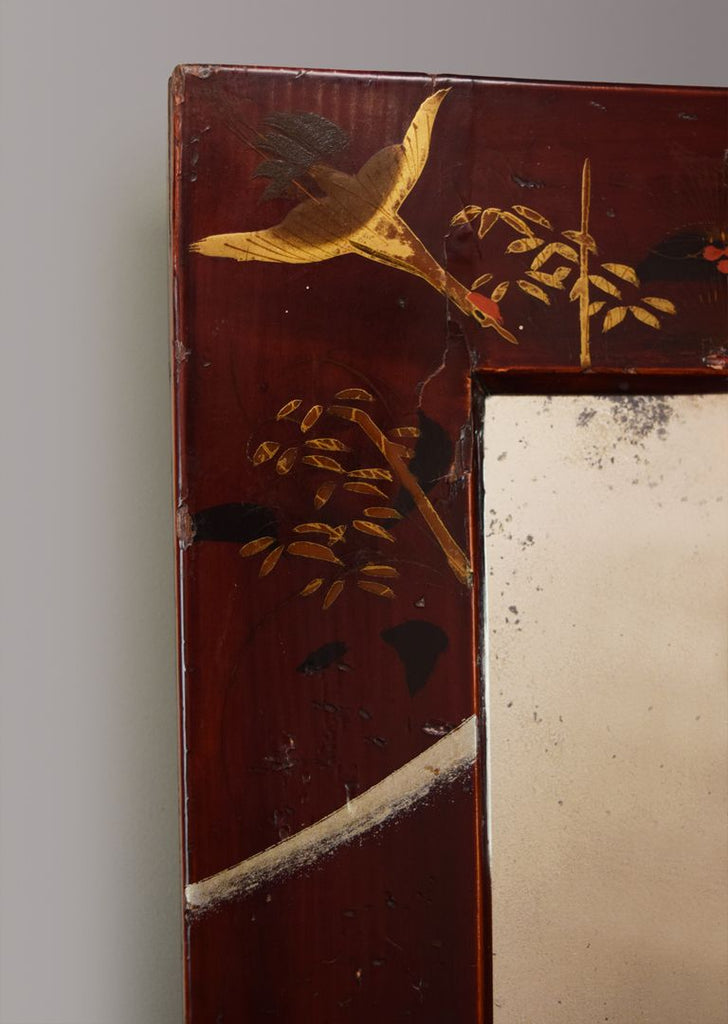 Pair of Oriental Lacquer Mirrors
