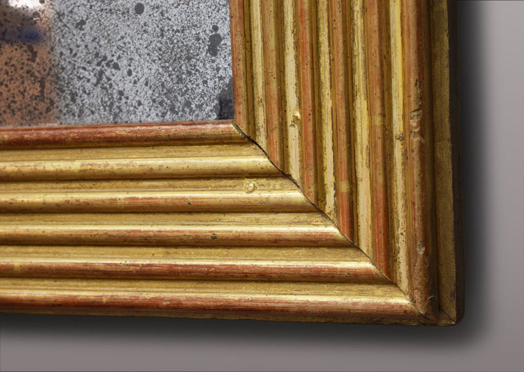 Gilt Reeded Mirror