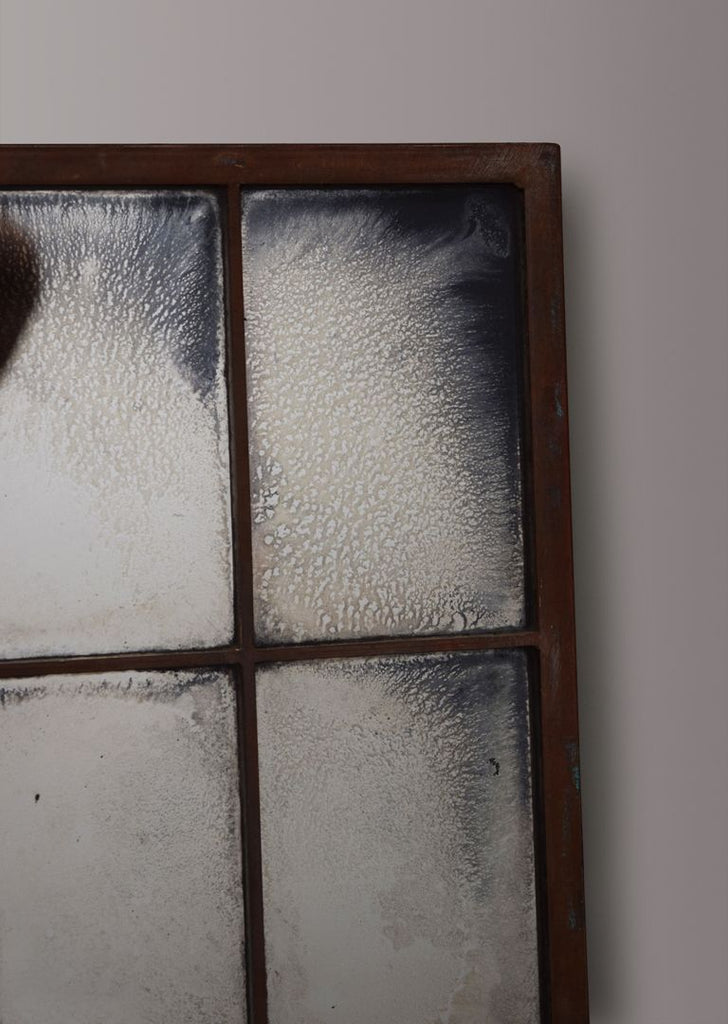 Arts & Crafts Brass Window Mirror