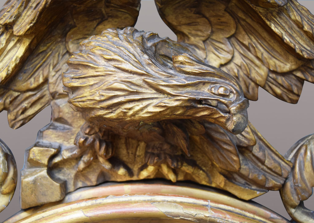 Regency Gilt Convex Mirror