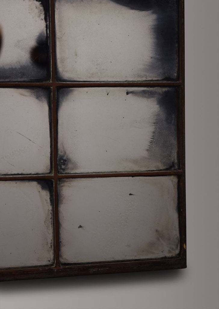 Pair of Arts & Crafts Brass Window Mirrors