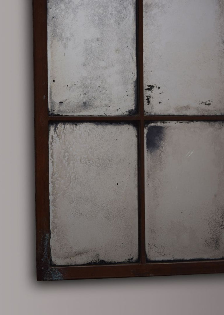 Arts & Crafts Brass Window Mirror