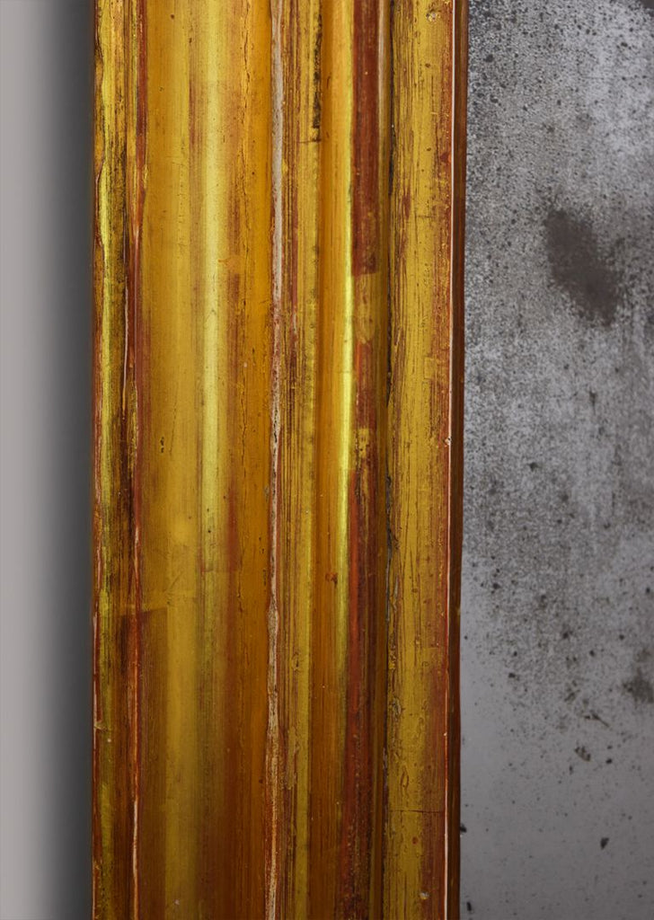 Mid 19th Century English Gilt Landscape Overmantel Mirror