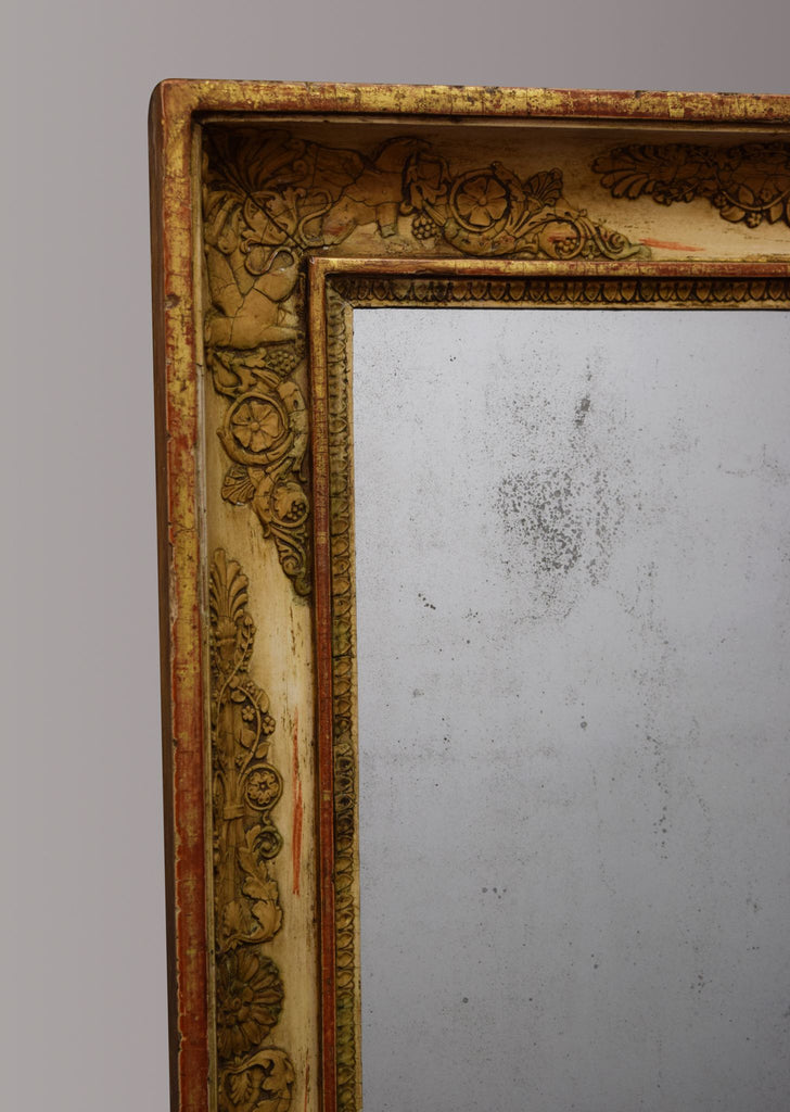 Pair of French Gilt & Gesso Mirrors