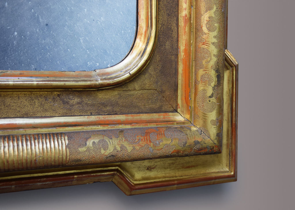 Italian Carved Giltwood Mirror