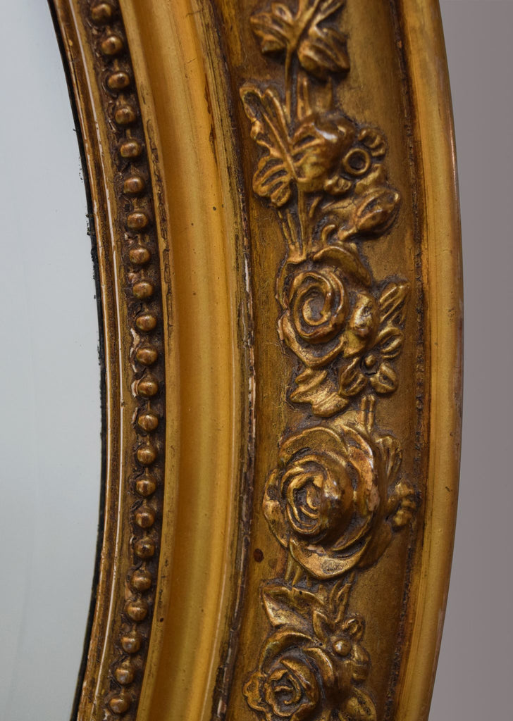 Gilt Oval Mirror