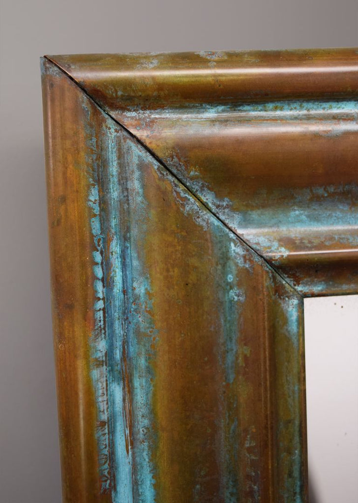 Brass Verdigris Mirror