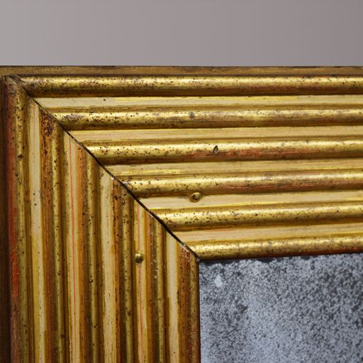 Gilt Reeded Mirror