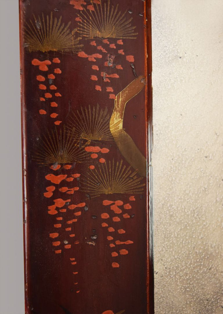 Pair of Oriental Lacquer Mirrors