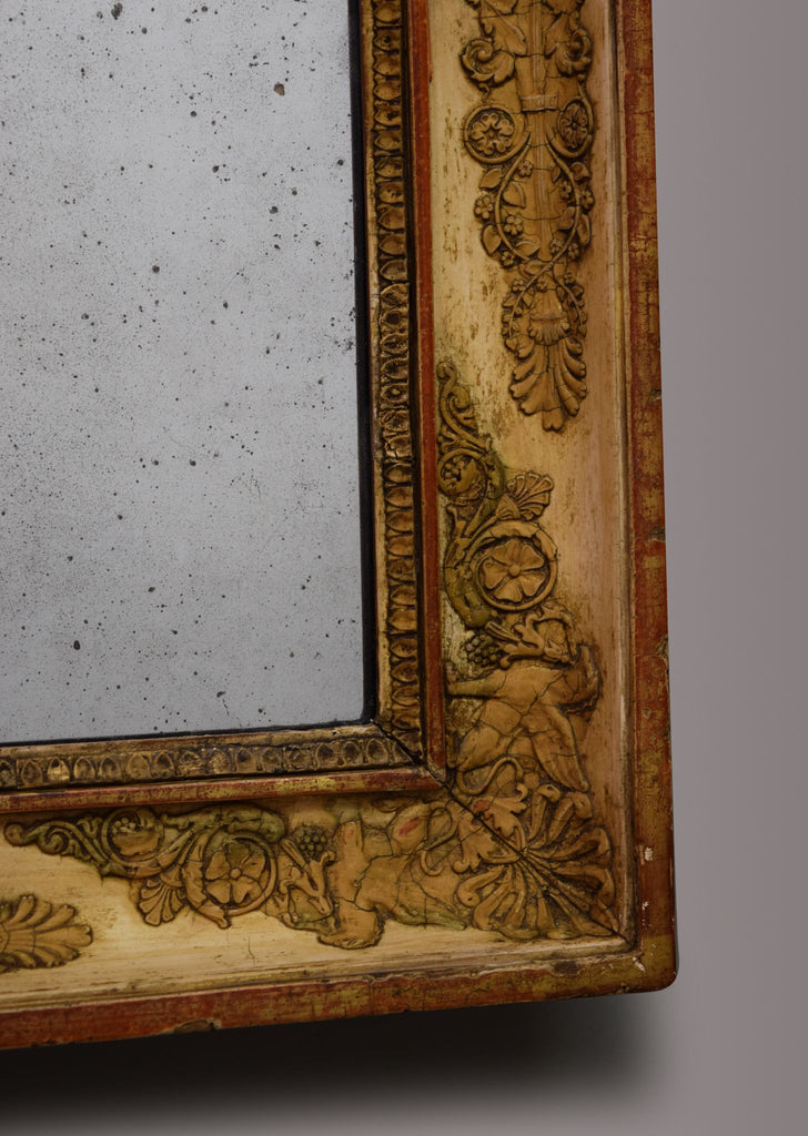 Pair of French Gilt & Gesso Mirrors
