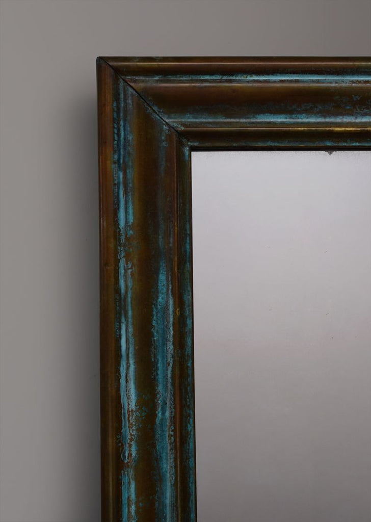 Brass Verdigris Mirror