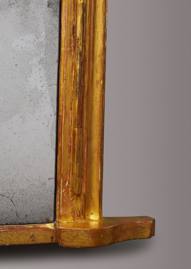 Mid 19th Century English Gilt Landscape Overmantel Mirror