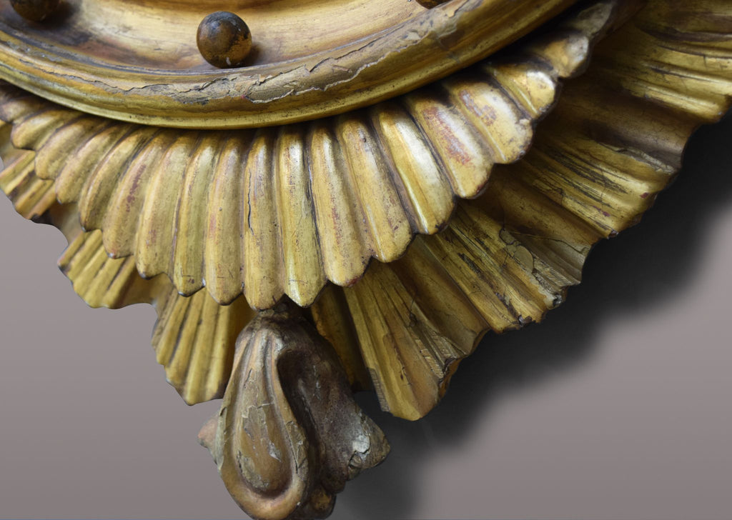 Regency Gilt Convex Mirror