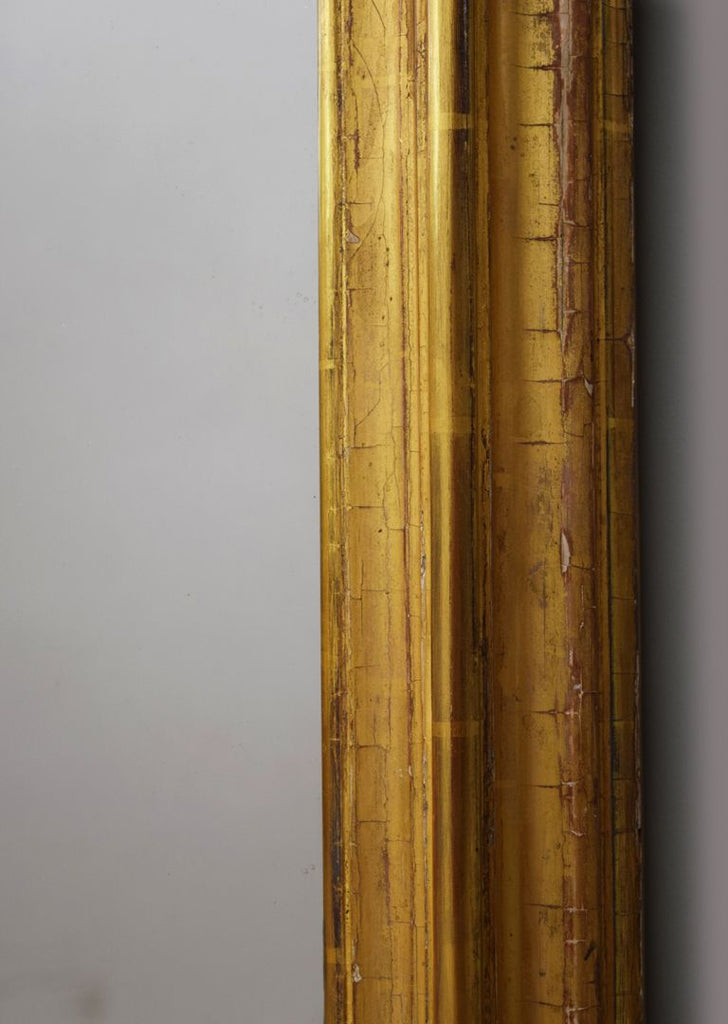 Large Early 19th Century English Gilt Overmantel Mirror