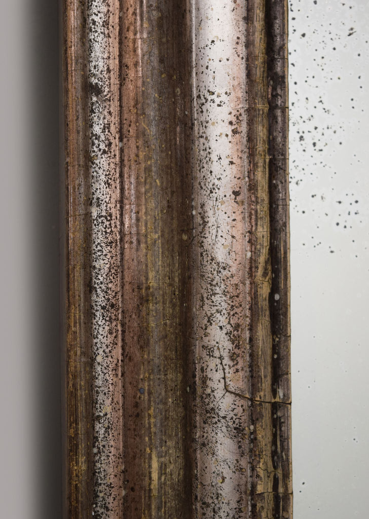 French Silver Gilt Mirror