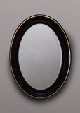 English Ebonised Oval Mirror