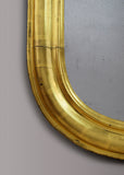 Unusual Large French Giltwood Mirror