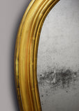 English Gilt Hipped Overmantel Mirror