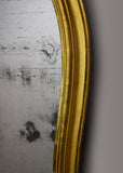 English Gilt Hipped Overmantel Mirror