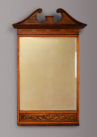 Late 19th Century Neo Classical Style English Rosewood Mirror