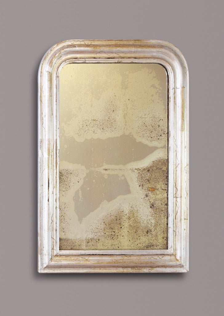 Late 19th Century French Softly Worn Silver Gilt Mirror
