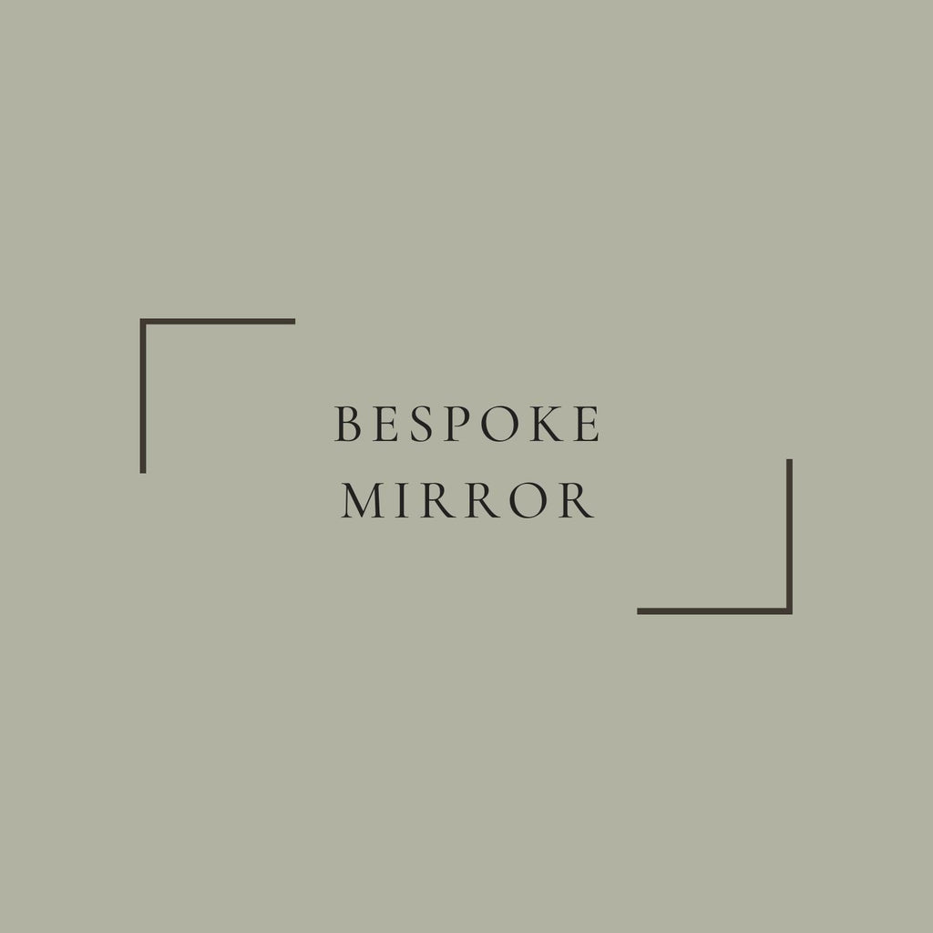 Vintage on Clear Finish Frameless Mirror