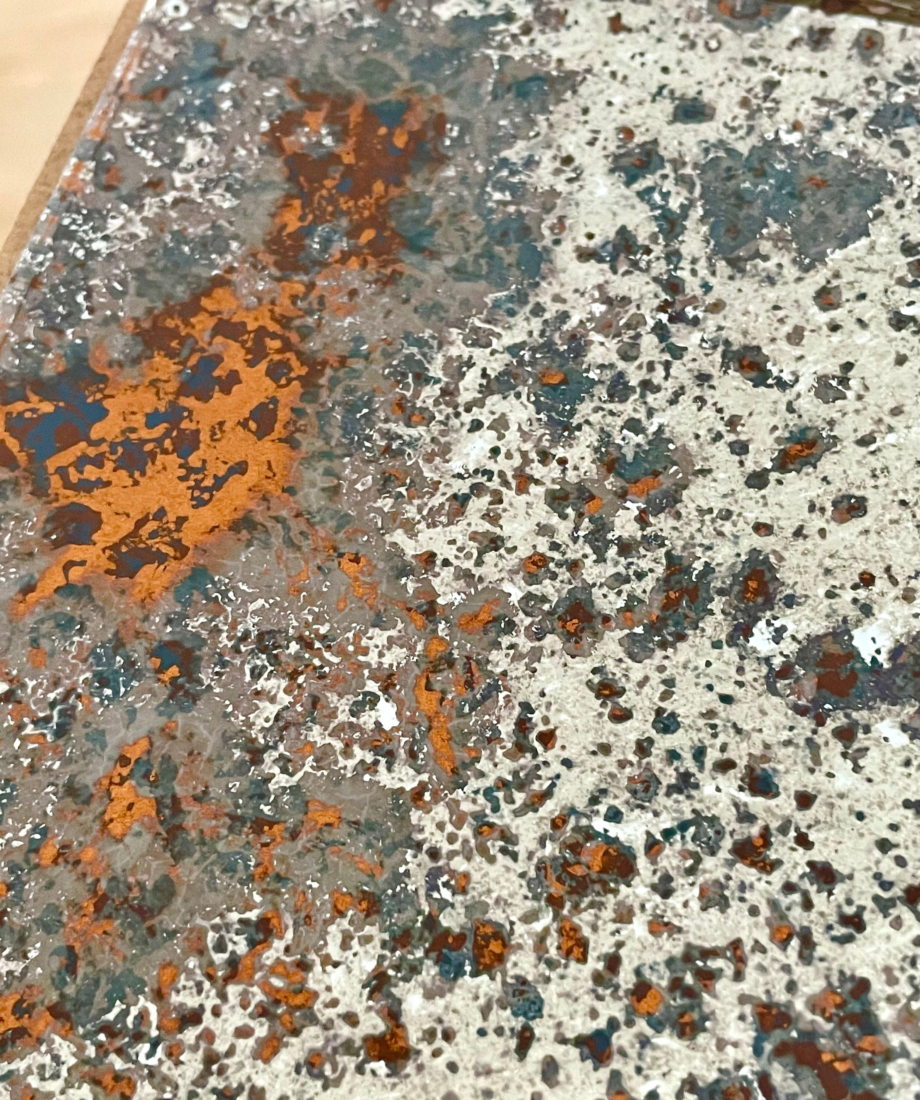 Copper Swathe Antiqued Mirror | Rough Old Glass