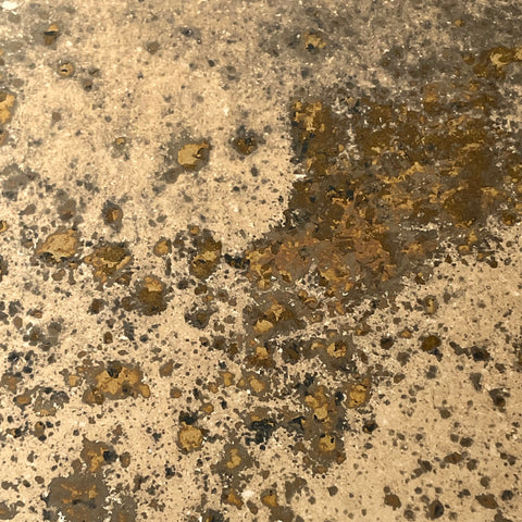 Gold Swathe antiqued mirror on bronze tinted glass – Rough Old Glass
