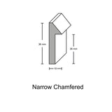 Narrow Chamfered Moulding - Bronzed