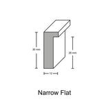 Silver Gilt 15mm Narrow Flat Moulding