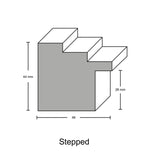 Stepped Moulding - Silver