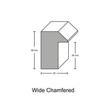 Wide Chamfered Moulding - Bronzed