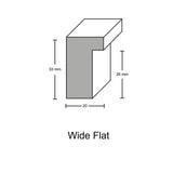 Silver Gilt 20mm Wide Flat Moulding