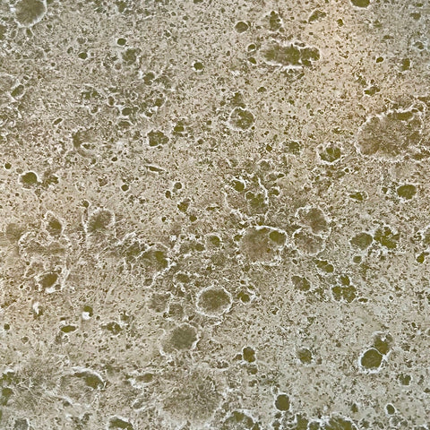 Really Rough with Gold Backing Paint on Clear Finish