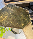 Vintage with Gold Backing Paint on Clear Finish