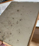 Vintage with Bronze Backing Paint on Clear Finish