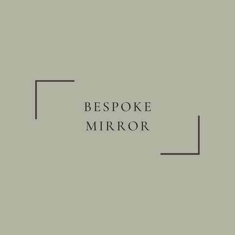 Foxed on Clear Finish Frameless Mirror